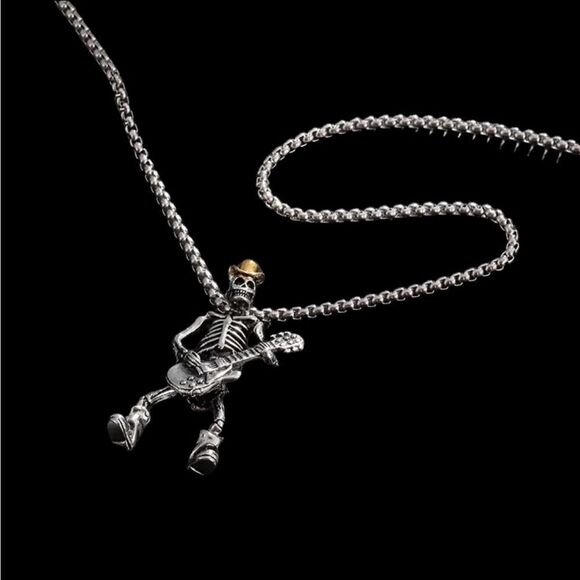 GUITAR PLAYING SKELETON - Picture 2 of 3